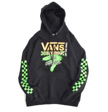 VANS 네온 후드티