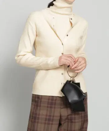 아르간 오일 배합 크루넥 가디건 긴팔