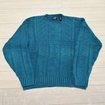 90s GAP 코튼 니트 기하학 패턴