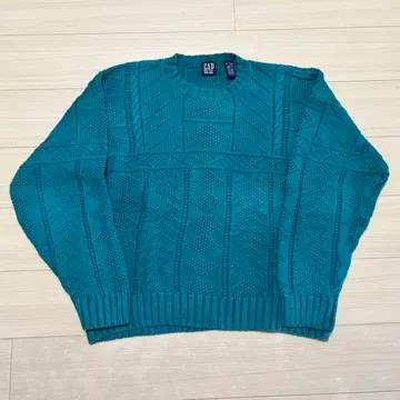 90s GAP 코튼 니트 기하학 패턴