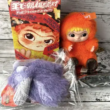 미사용 새상품 WAKUKU 와쿠쿠 봉제 인형 키링 오렌지