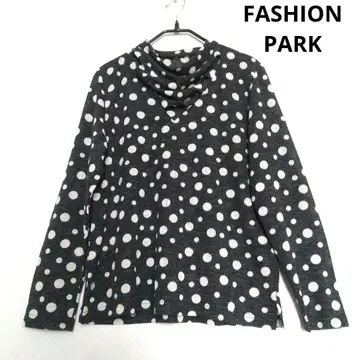 FASHION PARK 도트 무늬 긴팔 상의