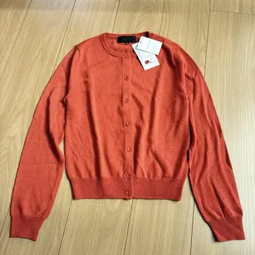 UNTITLED 빨간색 오렌지 가디건 S