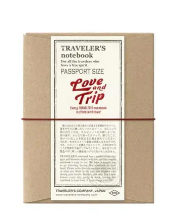 [ 한정품 ] 트래블러스노트 Love and trip 여권 사이즈 빨간색