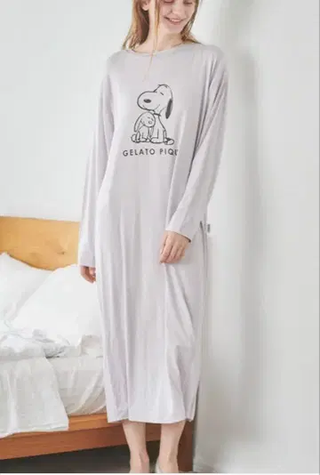 젤라또피케 스누피 룸웨어 원피스 긴팔 빌