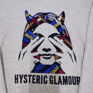 HYSTERIC GLAMOUR 그레이 맨투맨 S