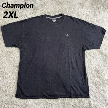 챔피온 그레이 반팔 T셔츠 원포인트 2XL