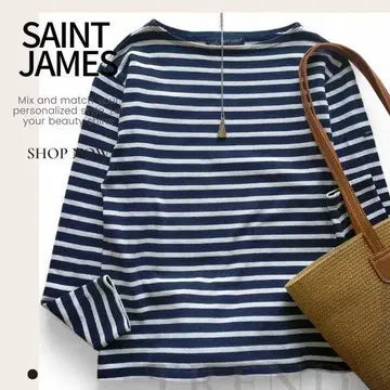 세인트 제임스 SAINT JAMES 긴팔 티셔츠 보더 캐주얼