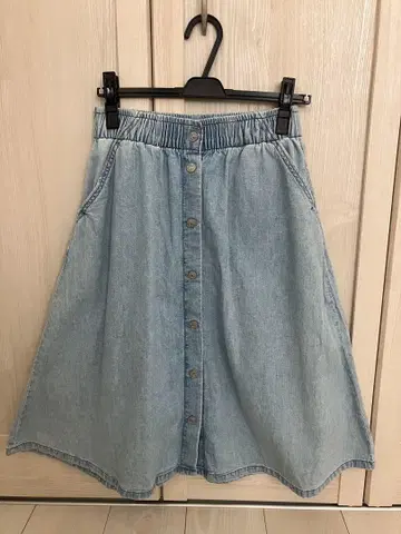 LEVI'S 라이트 블루 플레어 스커트 25