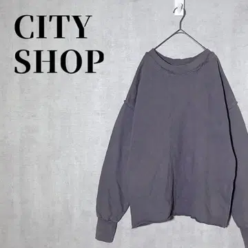 CITYSHOP BIO WASH PULLOVER 오버 사이즈 맨투맨