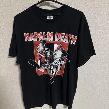 NAPALM DEATH 그래픽 티셔츠 블랙