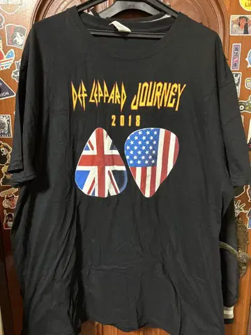 Def Leppard Journey 2018 투어 T셔츠