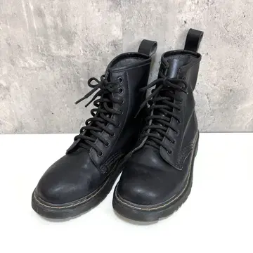 [ NATURE BEAUTY ] 레이스업 워크 부츠 숏 기장 부츠 블랙