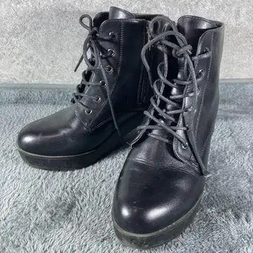 ( 23cm ) 숏부츠 레이스업/레이스업/통굽/부티