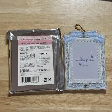 후쿠야 fanfancy+ 아크릴 프레임 레이스 리본 라이트 블루