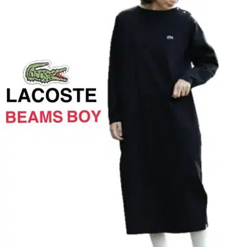 새상품급 라코스테 x 빔즈 보이/별주 보트넥 드레스 블랙 38 M