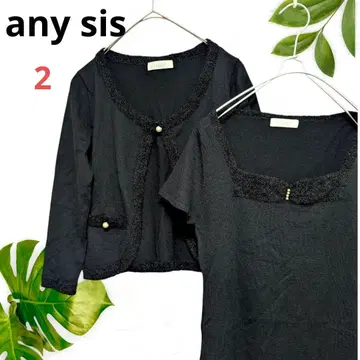 새상품급 [ any sis ] 니트 앙상블 블랙 사이즈 2(M)