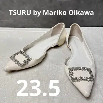새상품급 TSURU by Mariko Oikawa 비쥬 플랫슈즈