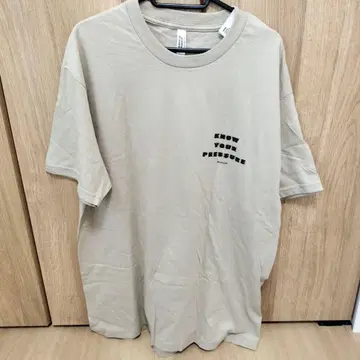 American Apparel 베이지 T셔츠 새상품 택 포함 L 남성용