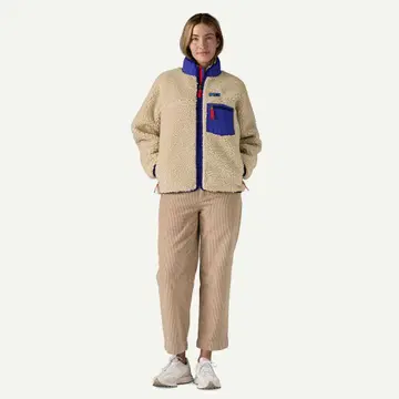 patagonia 플리스 자켓 베이지/블루