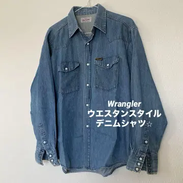 Wrangler 랭글러 데님 셔츠 긴팔