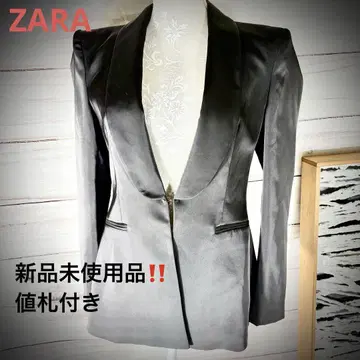 미사용 새상품 가격표 부착 ZARA 자라 턱시도 테일러드 자켓 옷깃 새틴