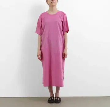 젠 선생님의 일상복 반팔 원피스 핑크