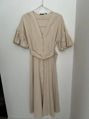 ZARA 베이지 셔츠 원피스 반팔