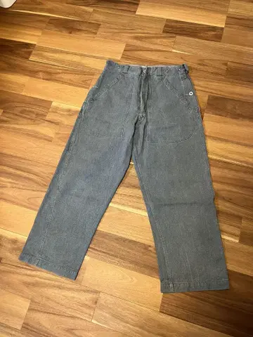 실물 USED 스위스군 1950년대 전반기 빈티지 데님 워크 팬츠
