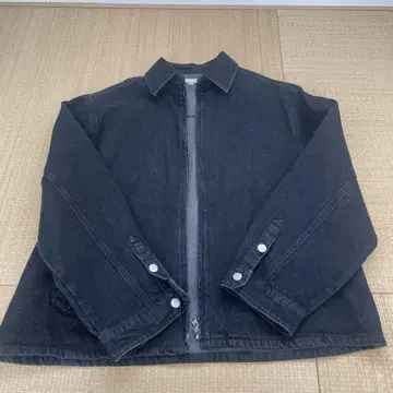 cussil 블랙 데님 자켓 XS