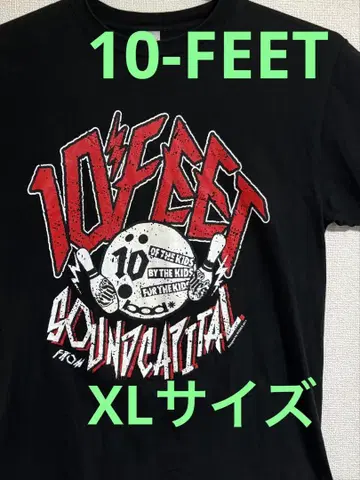 하자품 10-FEET XL 사이즈 블랙 티셔츠