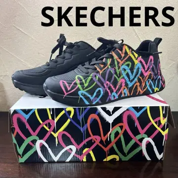 SKECHERS 하트 무늬 스니커즈 6.5 우노 라이트 하트 오브 하츠