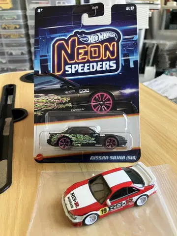 핫휠 실비아 2대 세트 S13&S14 네온 스피더즈 RS R