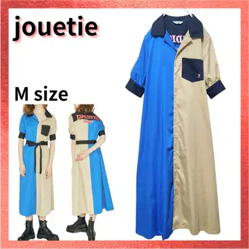 [ 새상품급 ] jouetie 클레이지 블로킹 원피스 셔츠 원피스 반팔