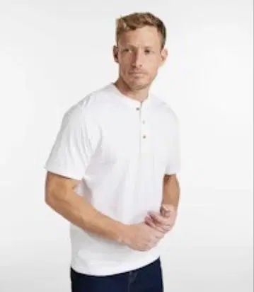 L.L.Bean 헨리넥 T셔츠 White 미국핏 M