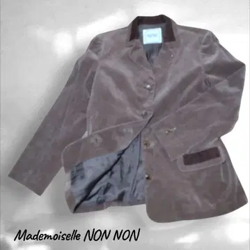 마드모아젤 논논 Mademoiselle 코듀로이 캐시미어 브라운 M