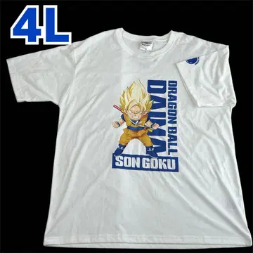 새상품 미사용 드래곤볼 다이마 손오공 T셔츠 화이트 빅 사이즈 4L