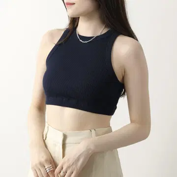 주말 세일 컨디션 최상 오스카 리토 탱크탑 코튼 숏 기장 리브 소재