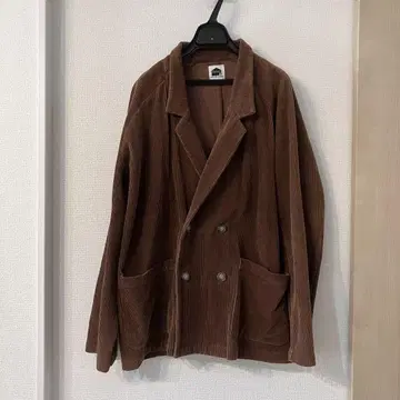 브라운 코듀로이 더블 자켓