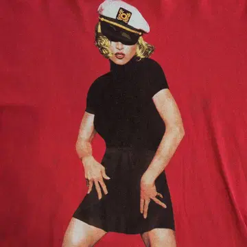 MADONNA 프린트 T셔츠 빨간색