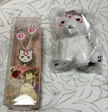 오오카미덴 특전 키 홀더 이어폰