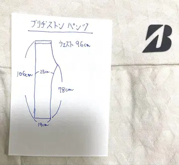 브릿지스톤 남성용 골프 팬츠 화이트 (크림 계열)