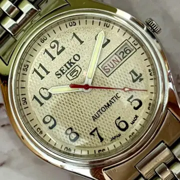SEIKO5 오버홀 완료 정품 벨트 데이데이트 자동 와인딩 빈티지 70S