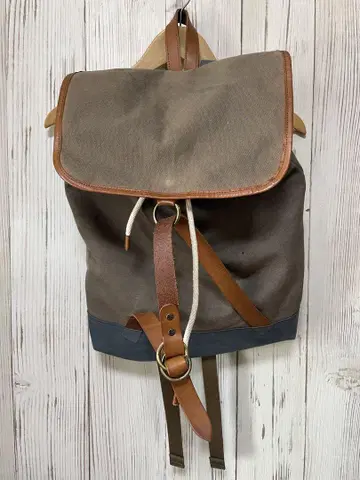 BUTTERO 부테로 캔버스 가죽 백팩 백팩 백팩