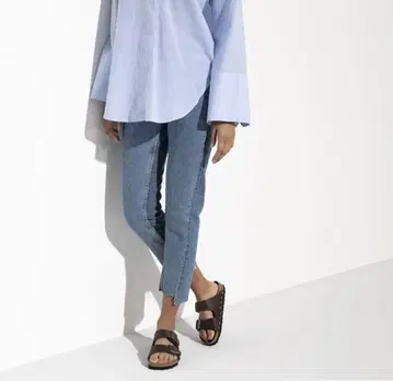 BIRKENSTOCK 애리조나 오일드 가죽 브라운 샌들 27cm