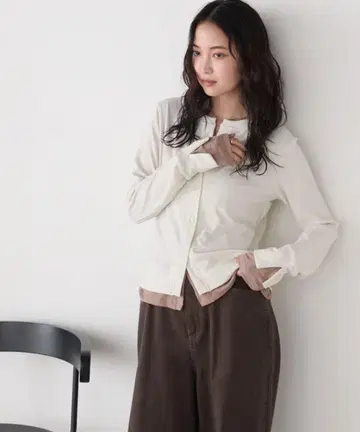 [forksy.] 레이어드 라메 리브 가디건