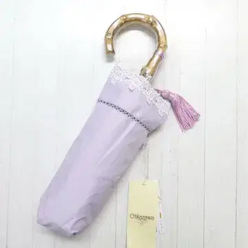 CHikazawa 근택 레이스 차광 우천 겸용 접이식 우산 양산 라벤더