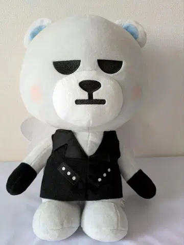 깃털 달린 그레이 곰 봉제 인형