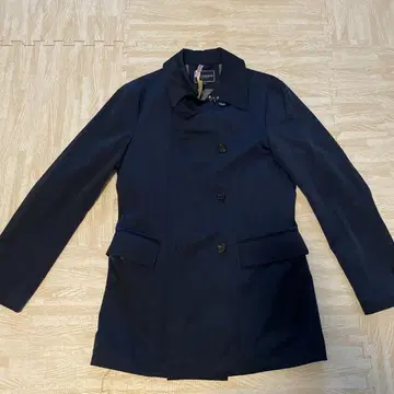 이탈리아 Gutteridge 네이비 트렌치코트