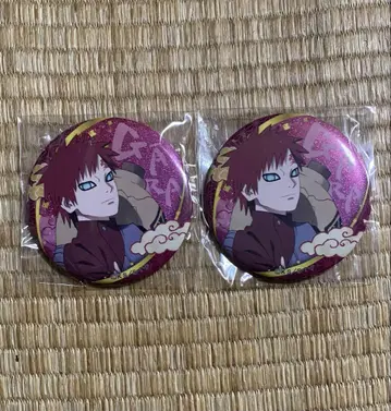 NARUTO 가아라 글리터 캔뱃지 2개 세트